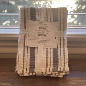 WILLIAM-SONOMA Striped dishcloths Set of 4